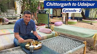 EP 2 Chittorgarh to Udaipur  Rabri Malpua Sanwaliya Seth temple Daal Baati at Sharma Bhojnalaya [upl. by Lissak]