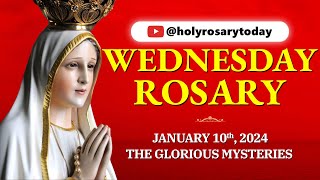 WEDNESDAY HOLY ROSARY ❤️JANUARY 10 2024❤️ GLORIOUS MYSTERIES OF THE ROSARY VIRTUALholyrosarytoday [upl. by Aihsila]