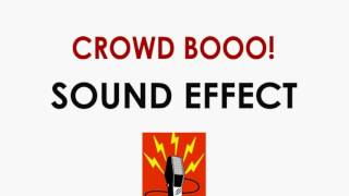 Crowd Booing Sound Effect  Large Crowd Shouting Boo [upl. by Anipsed378]