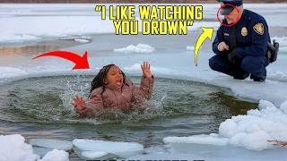 A racist police officer threw a black girl into a frozen lake without knowing who her father was [upl. by Chrissa]