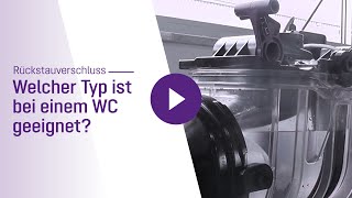 Rückstauverschluss – Welcher Typ ist bei einem WC geeignet [upl. by Weissberg53]