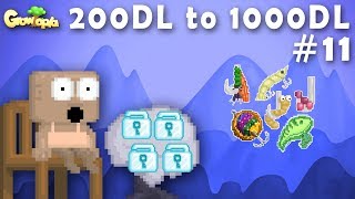 Growtopia  200DL to 1000DL 11  Tons Bait [upl. by Fabozzi]