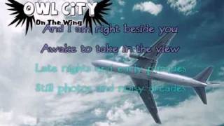 On The Wing Owl City Karaoke [upl. by Joye465]