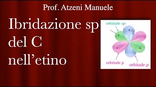 Ibridazione sp del carbonio negli alchini ProfAtzeni [upl. by Seline]