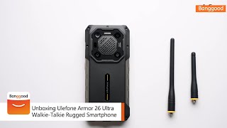 Unboxing Ulefone Armor 26 Ultra WalkieTalkie Rugged Smartphone  Shop on Banggood [upl. by Hollingsworth]