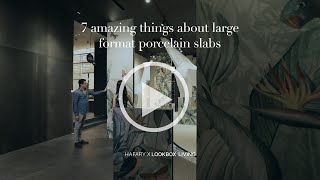 Ask Me Anything  7 Amazing things about large format porcelain slabs with Hafary [upl. by Letnwahs]