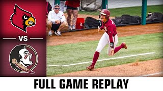 Louisville vs Florida State Full Game Replay  2023 ACC Softball Game 2 [upl. by Seaton]