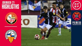 Resumen PrimeraFederación  SD Logroñés 11 CE Sabadell FC  Jornada 21 Grupo 1 [upl. by Hugibert]