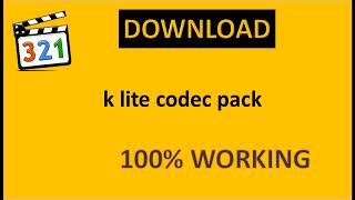 How To Download and install KLite Codec Pack in Windows 1087 [upl. by Cinimmod]