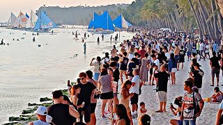 This is BORACAY White Beach on April 4 2024 Daming Tao Kahit High tide [upl. by Graybill]