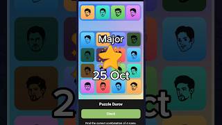 Major Combo Puzzle Durov Today 25 Oct  Major Puzzle Durov Today  Major Puzzle Durov October 25 [upl. by Fisoi]