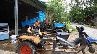 Restoring and manufacturing threewheeled vehicles from old engines episode 2 welding fenders [upl. by Faubert432]