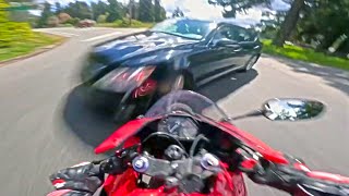 12 MINUTES OF CRAZY AND UNBELIEVABLE Motorcycle Moments [upl. by Kcirred]