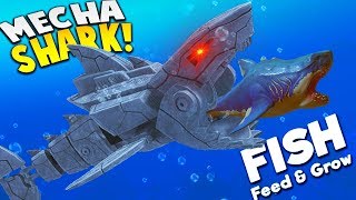 NEW KILLER MECHA SHARK  Feed and Grow Fish [upl. by Betthezel]