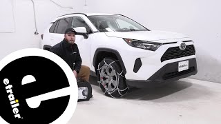 etrailer  Konig Standard Snow Tire Chains Installation  2019 Toyota RAV4 [upl. by Sigfried357]