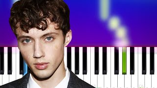 Troye Sivan  STUD Piano Tutorial [upl. by Esirehs]