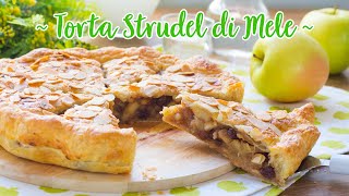 Torta Strudel di Mele con Pasta Sfoglia  Ricetta Facile e Veloce  55winston55 [upl. by Obediah928]