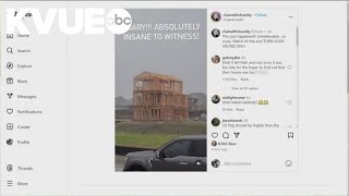 Yes viral video of a framed house collapsing near Lake Conroe is real  VERIFY [upl. by Adin]