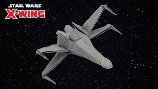 Origami Star Wars Xwing Fighter [upl. by Daniell687]