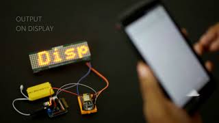 Wifi Display using MAX7219 Dot Matrix Display Panel [upl. by Ninehc316]