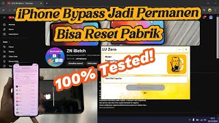 CARA RESET PABRIK  HAPUS DATA DAN KONTEN IPHONE BYPASS PERMANEN  BUKAN FAKE RESET [upl. by Janna]