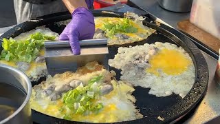 Oyster Pancake Vermicelli Fried Tofu  Taiwanese Street Food [upl. by Ultan]