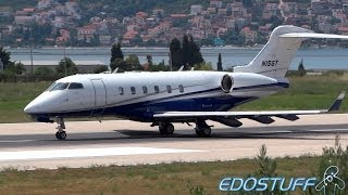 Nice Summer Bombardier BD1001A10 Challenger 300 Takeoff [upl. by Zucker977]