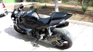 HD GSXR 1000 K7 AKRAPOVIC FULL EXHAUST SOUND [upl. by Dari379]