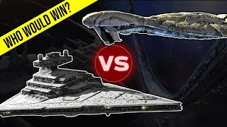 Imperial II Star Destroyer vs CCS Battlecruiser  Halo vs Star Wars Who Would Win [upl. by Eceined]