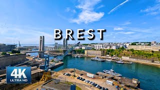 4K☀️Brest Western City Center Sunny Walk 2023 France  HDR 60fps [upl. by Adaval]