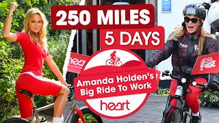 Amanda Holden cycled 250 miles to raise money for charity 🚴🏼‍♀️💨 [upl. by Yesak]