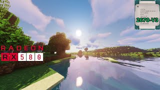 Minecraft Benchmarks  1080P  1440P  Xeon E5 2670V3  RX 580  32GB RAM w Shaders [upl. by Eitsirk661]