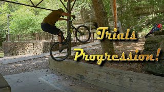 Bike Trials Progression 2 Months in on my 26quot Jitsie Varial [upl. by Ekez716]