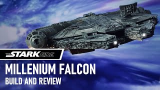 Bandai Star Wars MILLENIUM FALCON 1144 Scale Model Kit Build and Review  The Starkside [upl. by Rehtul]