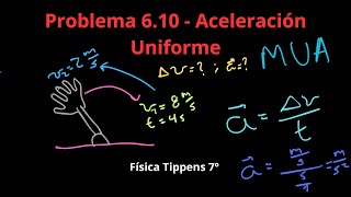 Física Tippens 610  Sección 63 Aceleración Uniforme [upl. by Roel984]