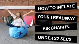 Easy Way to Inflate an Air Chair Fastest way to inflate your air lounge beachcamping chair [upl. by Loralyn]