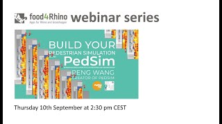 food4Rhino webinar series PedSim English [upl. by Valda]