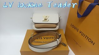 Louis Vuitton LV Lockme Tender M59733 M58554 UNBOXING  WHATS FIT IN THE BAG [upl. by Dahl]