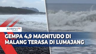 Gempa Guncang Lumajang Warga Panik dan Ombak Membesar [upl. by Klimesh746]