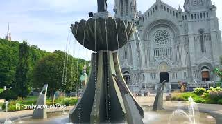 Basilica of SainteAnnedeBeaupre Quebec Canada [upl. by Atidnan159]