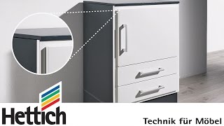 Hettich furniture fittings face frame  frameless cabinet construction [upl. by Etsirk]