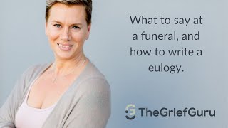 How to write a moving eulogy [upl. by Burkhart]