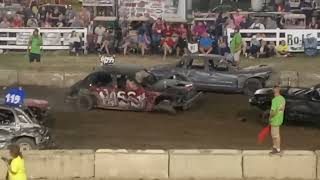 Preble County Demolition Derby Highlights 2023 [upl. by Alsworth]