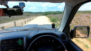 2013 Suzuki Jimny POV Off Road Drive Frensham Common Sandy Lane  Priory Lane [upl. by Ttennej]