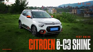 Citroen eC3 Shine Test Drive  Nepal Drives [upl. by Nettirb]