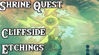 Zelda BOTW Cliffside Etchings Shrine Quest [upl. by Virgilio432]