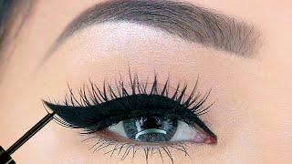 Hooded Eyes Eyeliner Makeup Tutorial for Beginners  3 EASY Steps [upl. by Pickford908]