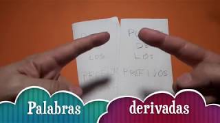 Palabras derivadas Prefijos y sufijos [upl. by Ecarg]