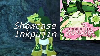 Inkpujin Showcase  Creatures of Sonaria  Roblox [upl. by Seuguh604]