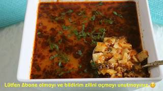 Erişteli Yeşil Mercimek Çorbası Nasıl Yapılır amp Yöresel Yemekler [upl. by Eedyah]